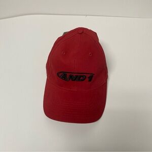 AND1 Red Baseball Hat Embroidered Size Small-Md